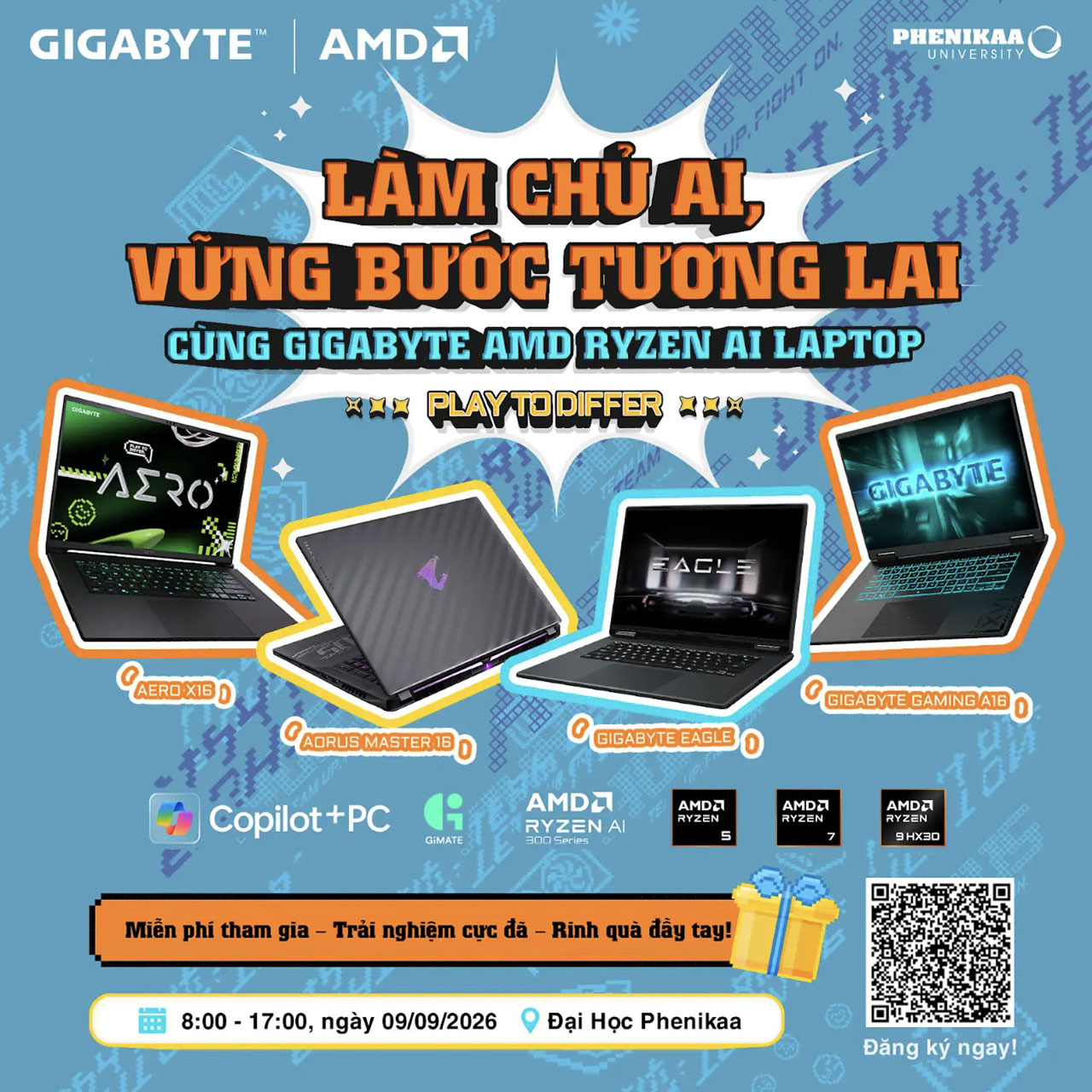 Sự kiện công nghệ Gigabyte và AMD tại đại học Phenikaa