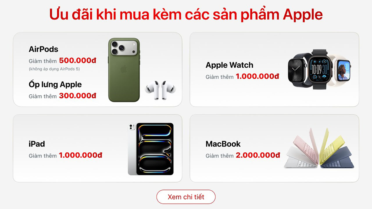 Giảm Thêm Đến 2 Triệu Đồng: Ưu Đãi Hấp Dẫn Khi Mua Sản Phẩm Apple Kèm Iphone 18 Pro | Iphone 18 Pro Max