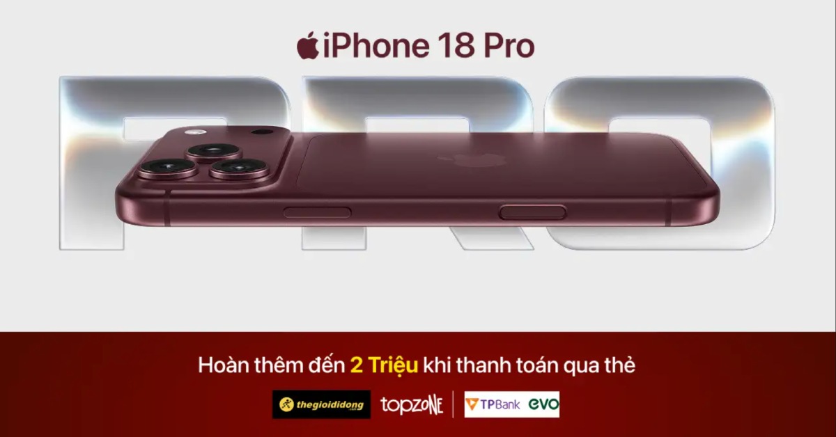 Ưu đ&atilde;i 2 triệu đồng khi chi ti&ecirc;u trả chậm bằng thẻ TPBank EVO tại Thế Giới Di Động, Điện m&aacute;y XANH v&agrave; TopZone.