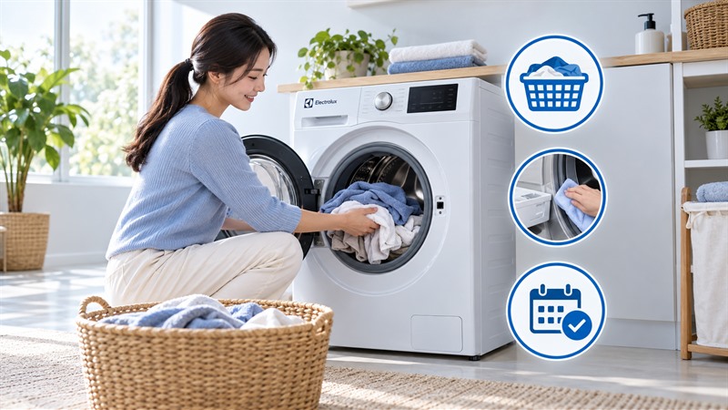 Lưu ý khi sử dụng máy giặt Electrolux để tránh lỗi E62 Lưu ý khi sử dụng máy giặt Electrolux để tránh lỗi E62