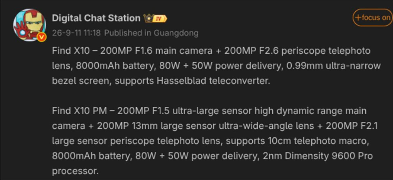 Oppo Find X10 Series Lộ Diện