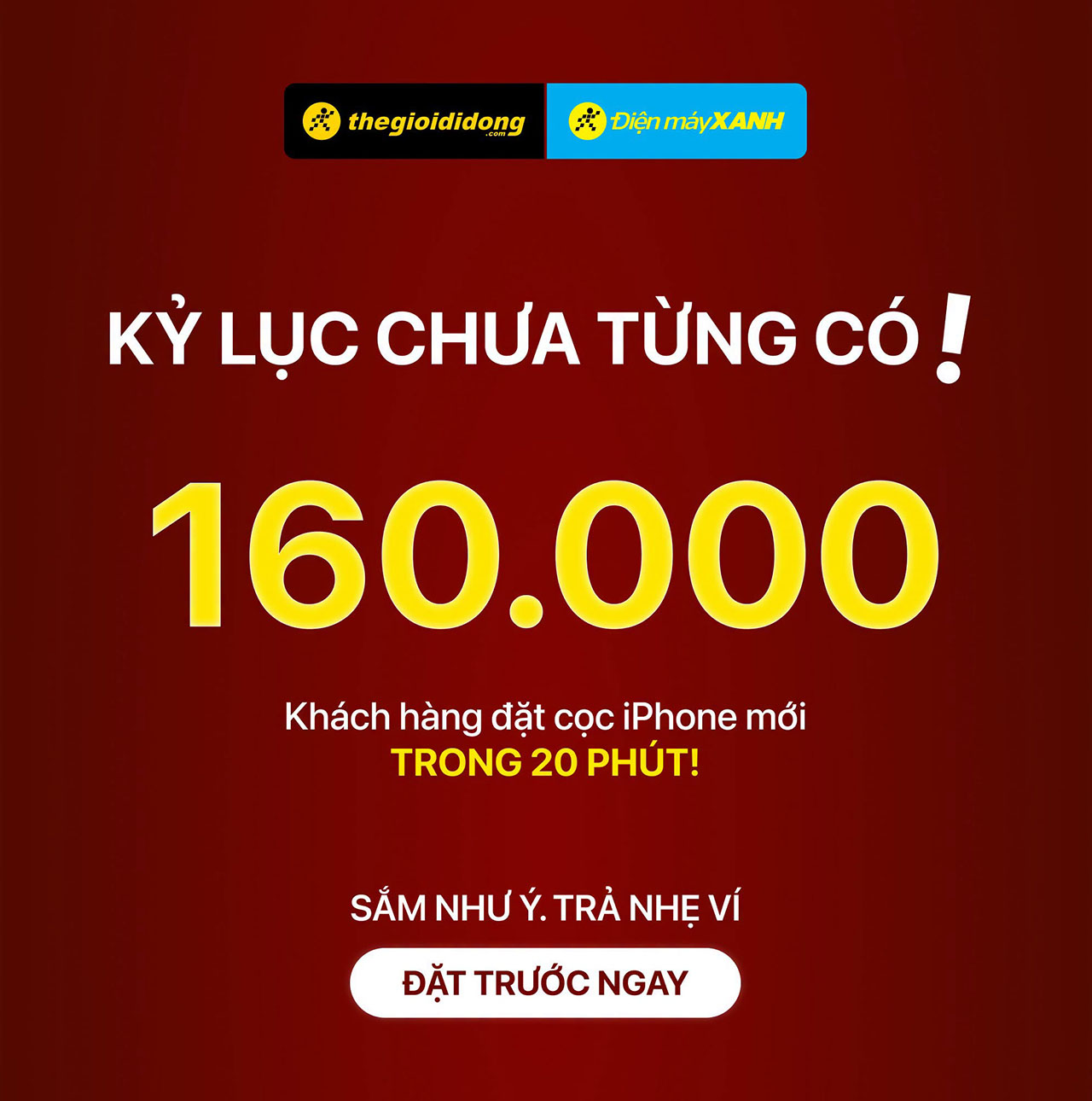 160.000 Đơn Đặt Cọc Iphone Mới Trong 20 Phút