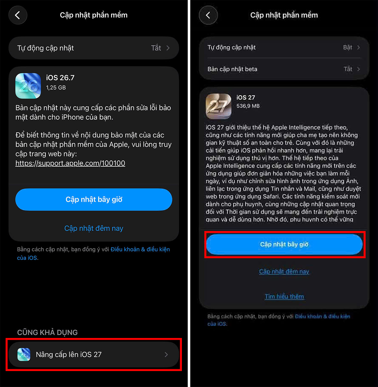 Cách Cập Nhật Ios 27 Chính Thức