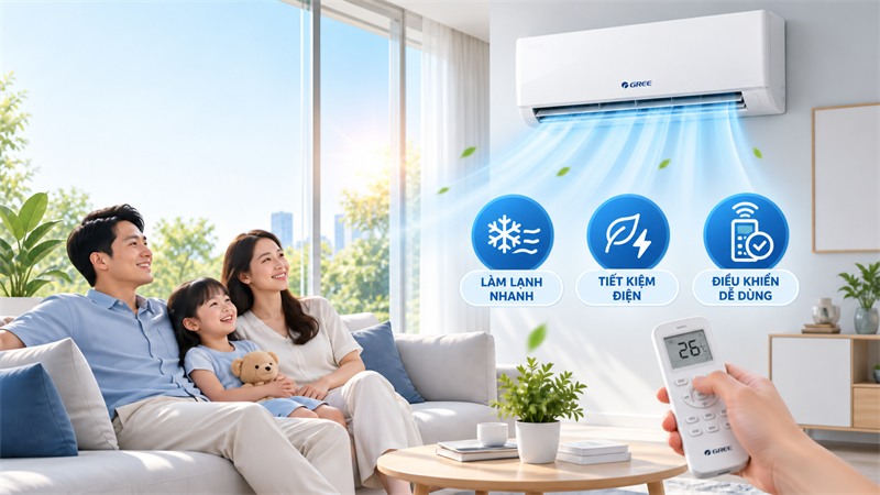 Điều hoà Gree – giải pháp làm mát hiệu quả và dễ sử dụng