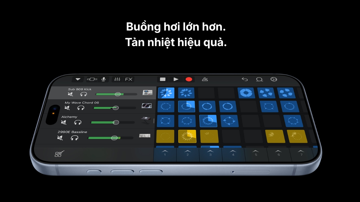 Buồng hơi tản nhiệt được mở rộng diện tích