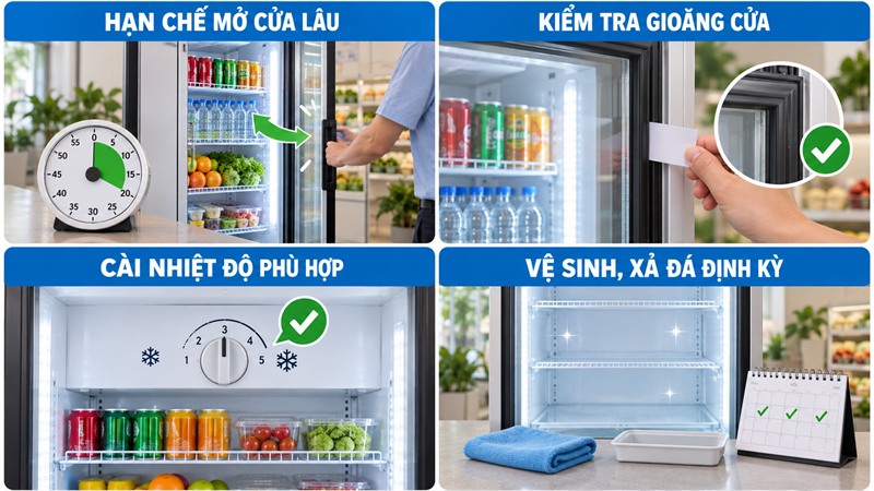 Mẹo hạn chế tủ mát đóng tuyết