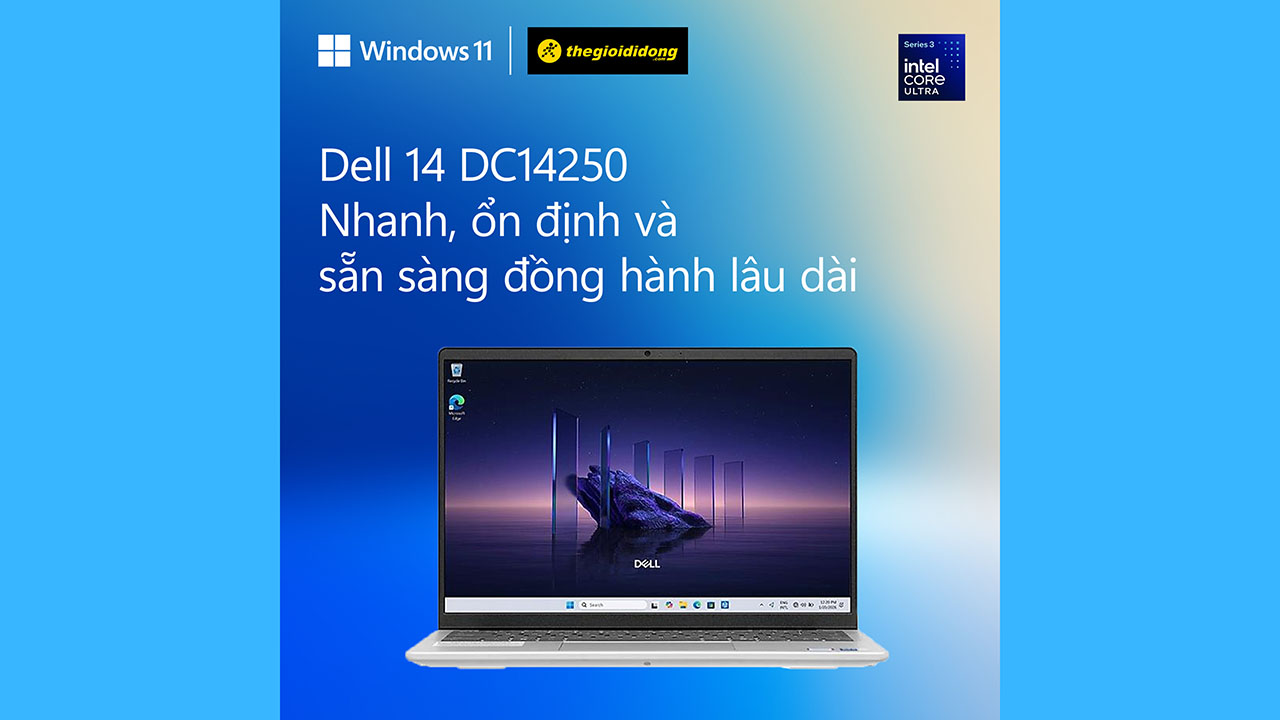 Dell 14 Dc14250-Dc4C5386W: Laptop Windows 11 Gọn Gàng