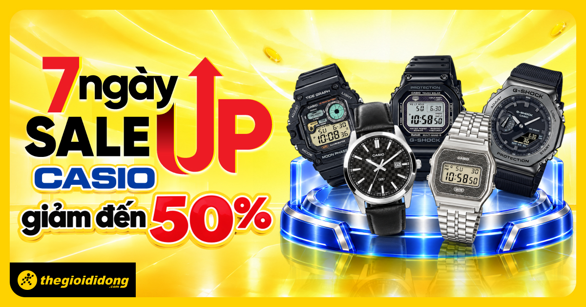 [7 NGÀY SALE UP] Hàng loạt sản phẩm giảm đến 50% tại Thế Giới Di Động