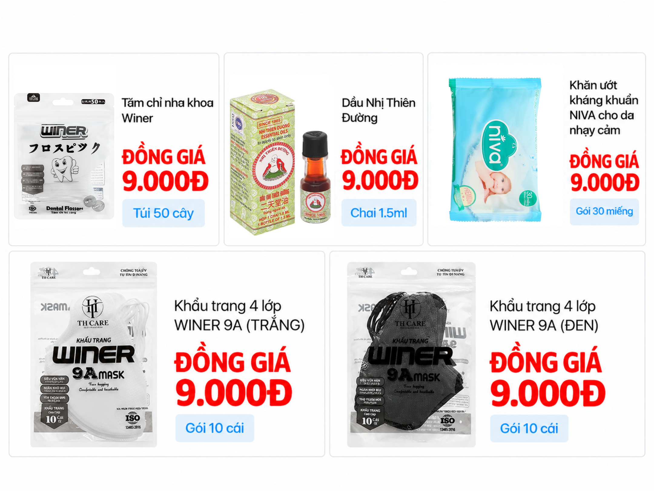 Sản phẩm đồng giá 9K