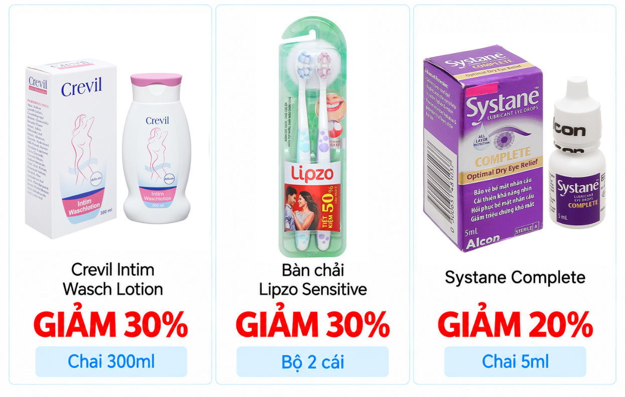 SẢN PHẨM MUA KÈM HÓA ĐƠN TỪ 150K GIẢM 20% - 50% CÁC THỰC PHẨM BẢO VỆ SỨC KHỎE SAU