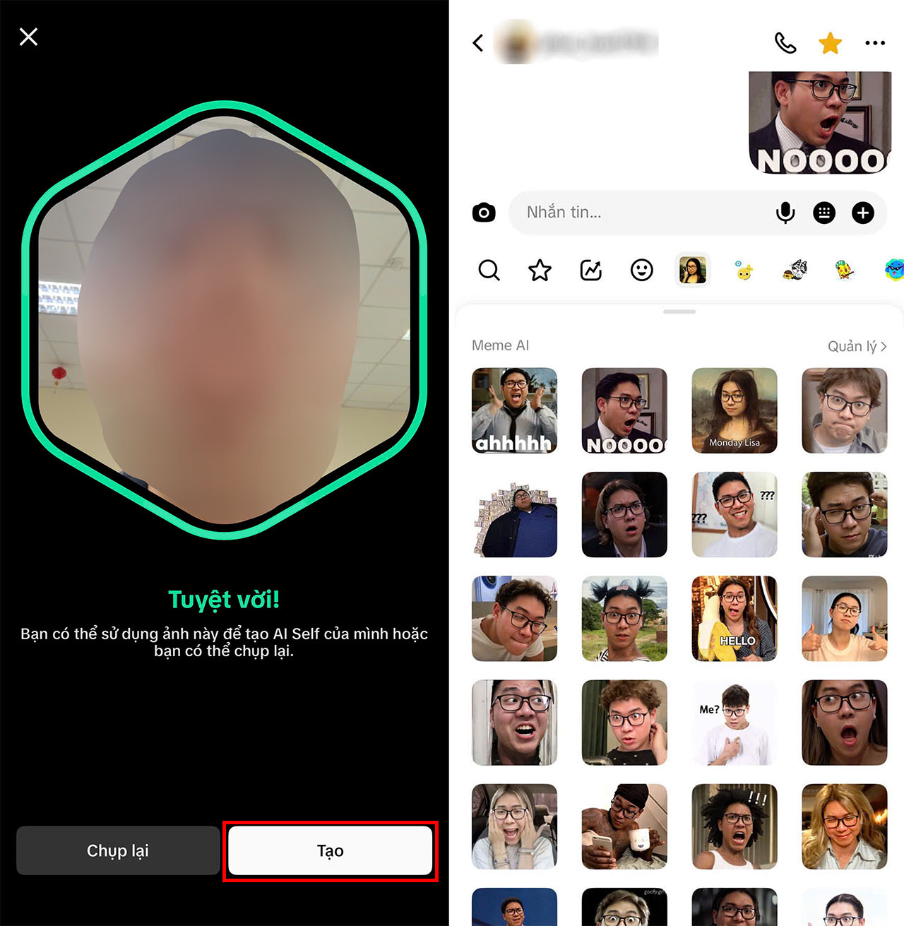 Cách Tạo Meme Ai Khuôn Mặt Bạn Trên Tiktok