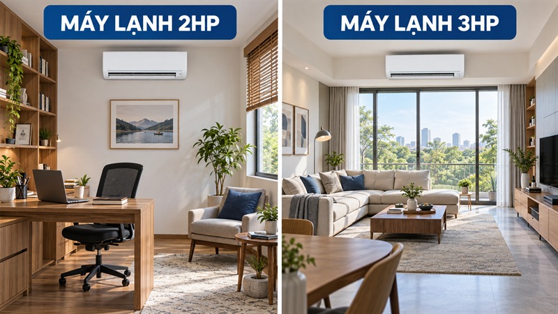 Chọn máy lạnh phù hợp không gian Chọn máy lạnh phù hợp không gian