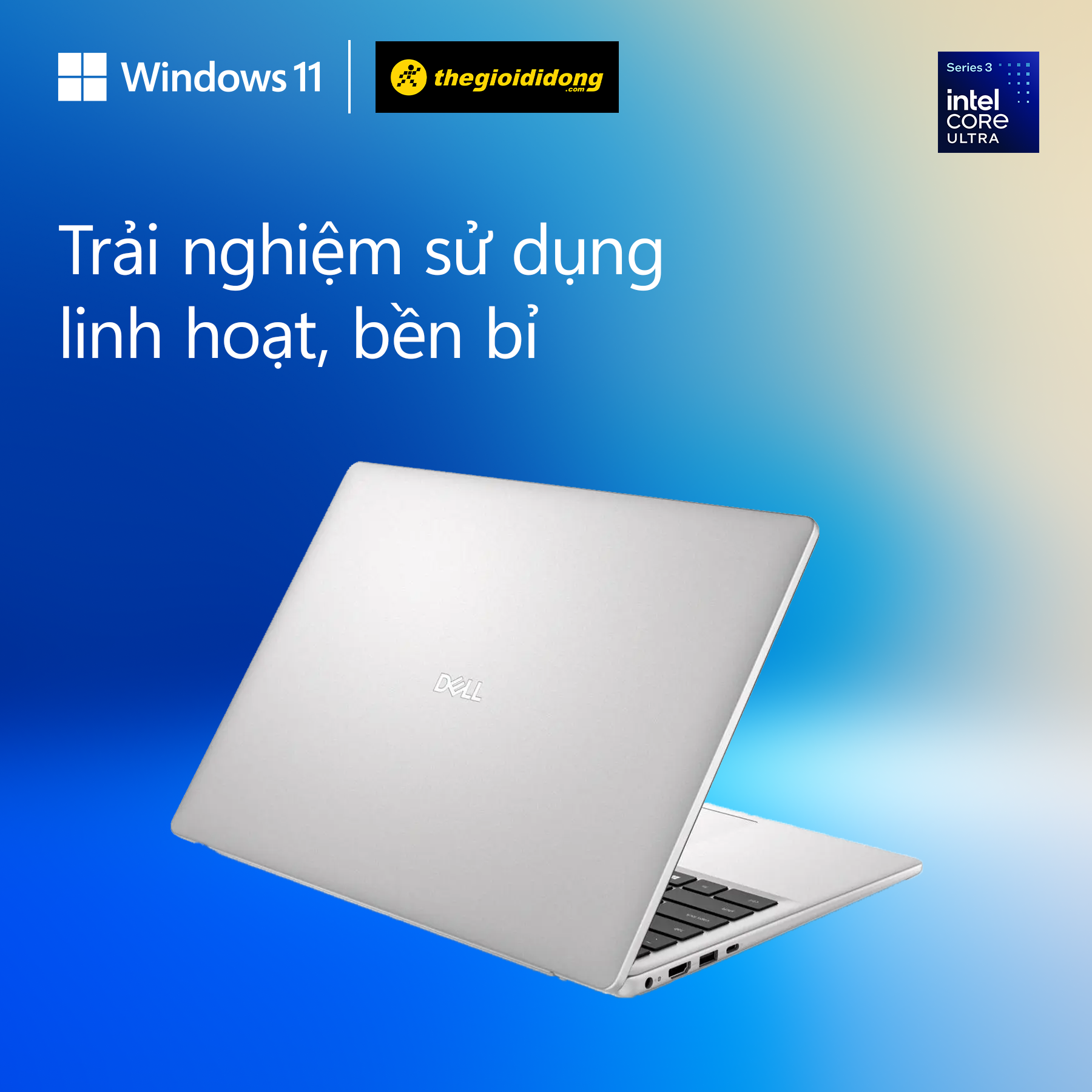 Dell 14 Dc14250-Dc4C5386W: Laptop Core 5 120U Gọn Gàng, Kèm Office Bản Quyền