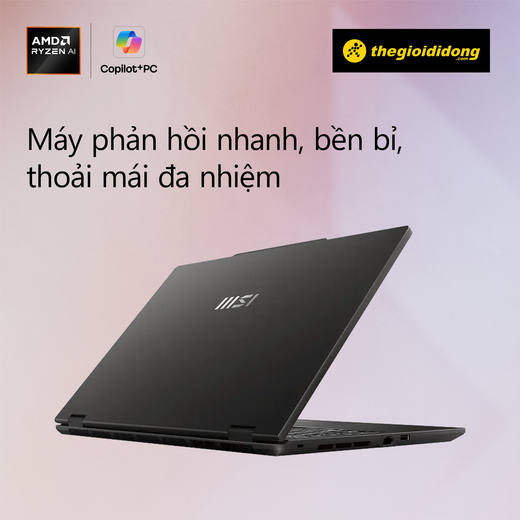 Msi Venture A15 Ai A2Hm-003Vn: Laptop Ryzen 7 260 Mỏng Nhẹ, Màn 144Hz Mượt Mà