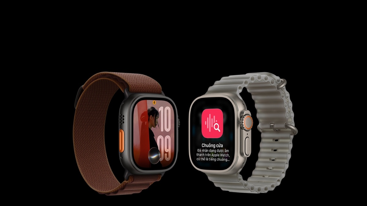Siri AI và tính năng Nhận Biết Âm Thanh trên Apple Watch Ultra 4 (Ảnh: Apple) Siri AI và tính năng Nhận Biết Âm Thanh trên Apple Watch Ultra 4 (Ảnh: Apple)
