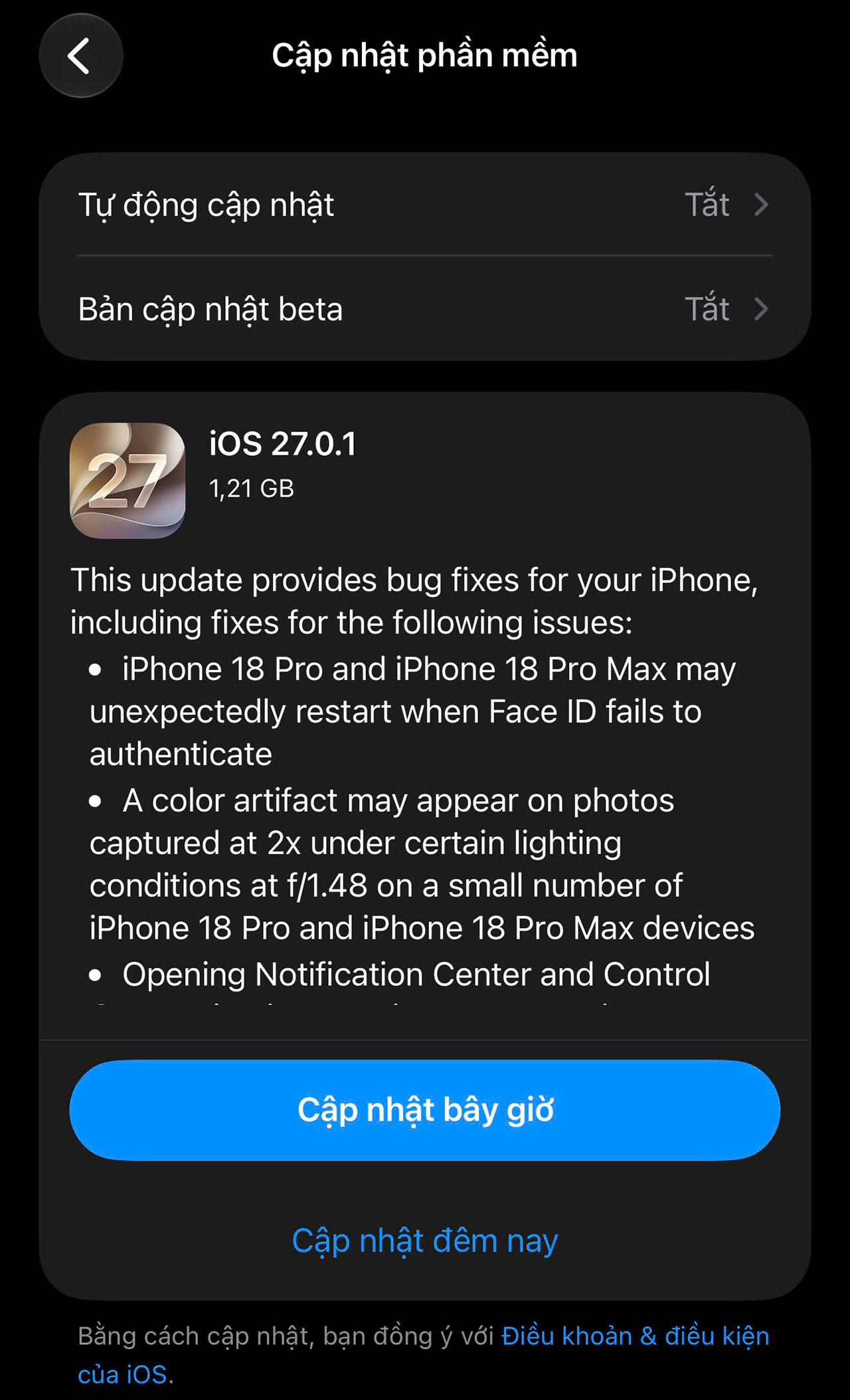 Ios 27.0.1 Có Gì Mới