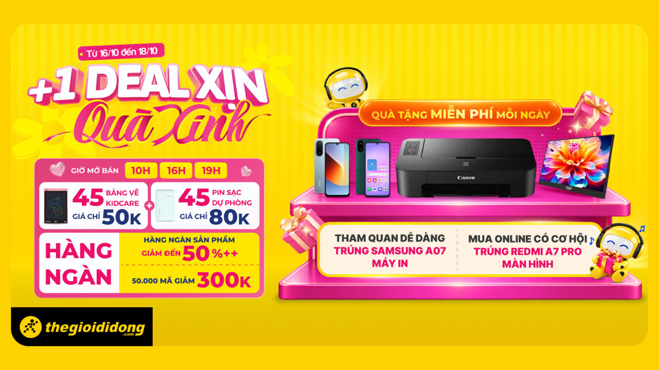 Cuối tuần mua online - Khuyến mãi khủng: Săn điện thoại, màn hình, máy in, sạc dự phòng,... Cuối tuần mua online - Khuyến mãi khủng: Săn điện thoại, màn hình, máy in, sạc dự phòng,...