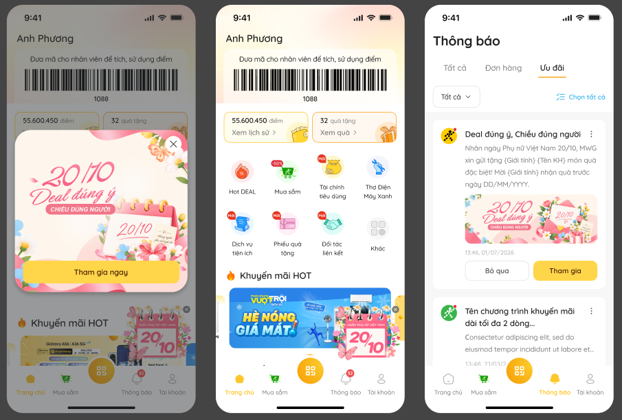 Deal Đúng Ý - Chiều Đúng Người: Nhận Ngay Quà Tặng 20/10 Trên App Quà Tặng Vip
