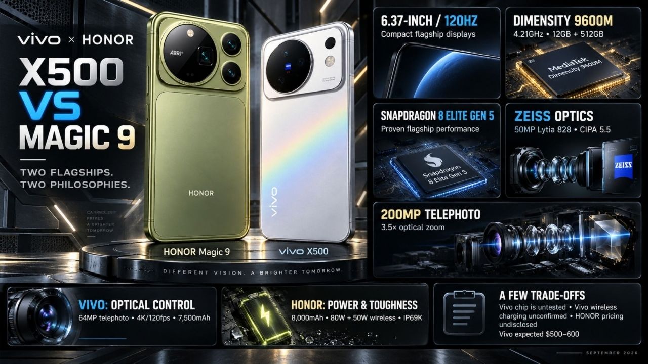 Honor Magic9 Pro Max Và Vivo X500 Pro Max