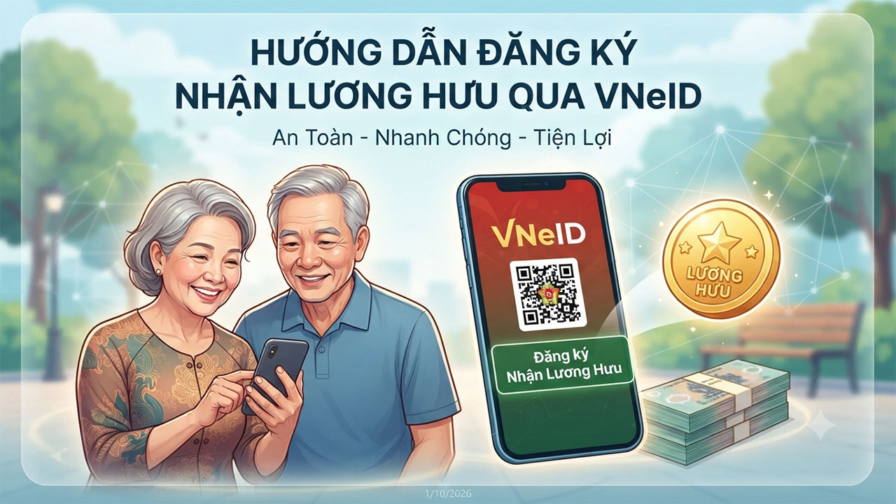 Cách Đăng Ký Nhận Lương Hưu Qua Vneid