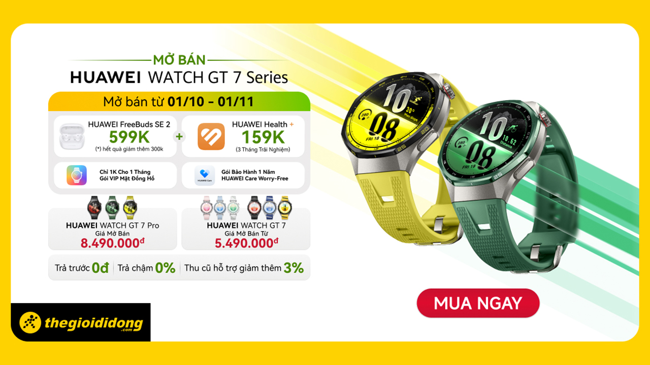 Mở Bán Huawei Watch Gt7 Series Tại Tgdđ: Tặng Tai Nghe Freebuds Se 2 Trị Giá 599K