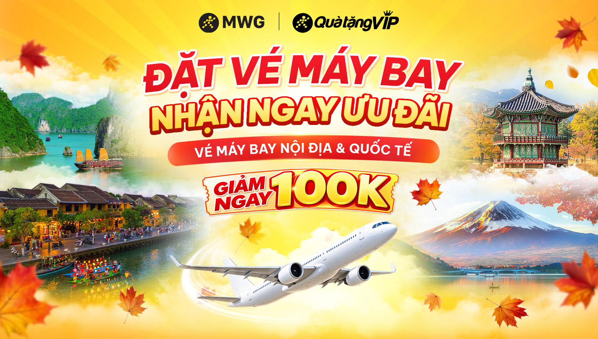 Đặt Vé Máy Bay Trên Quà Tặng Vip: Giảm Ngay 100.000Đ Cho Nội Địa Và Quốc Tế