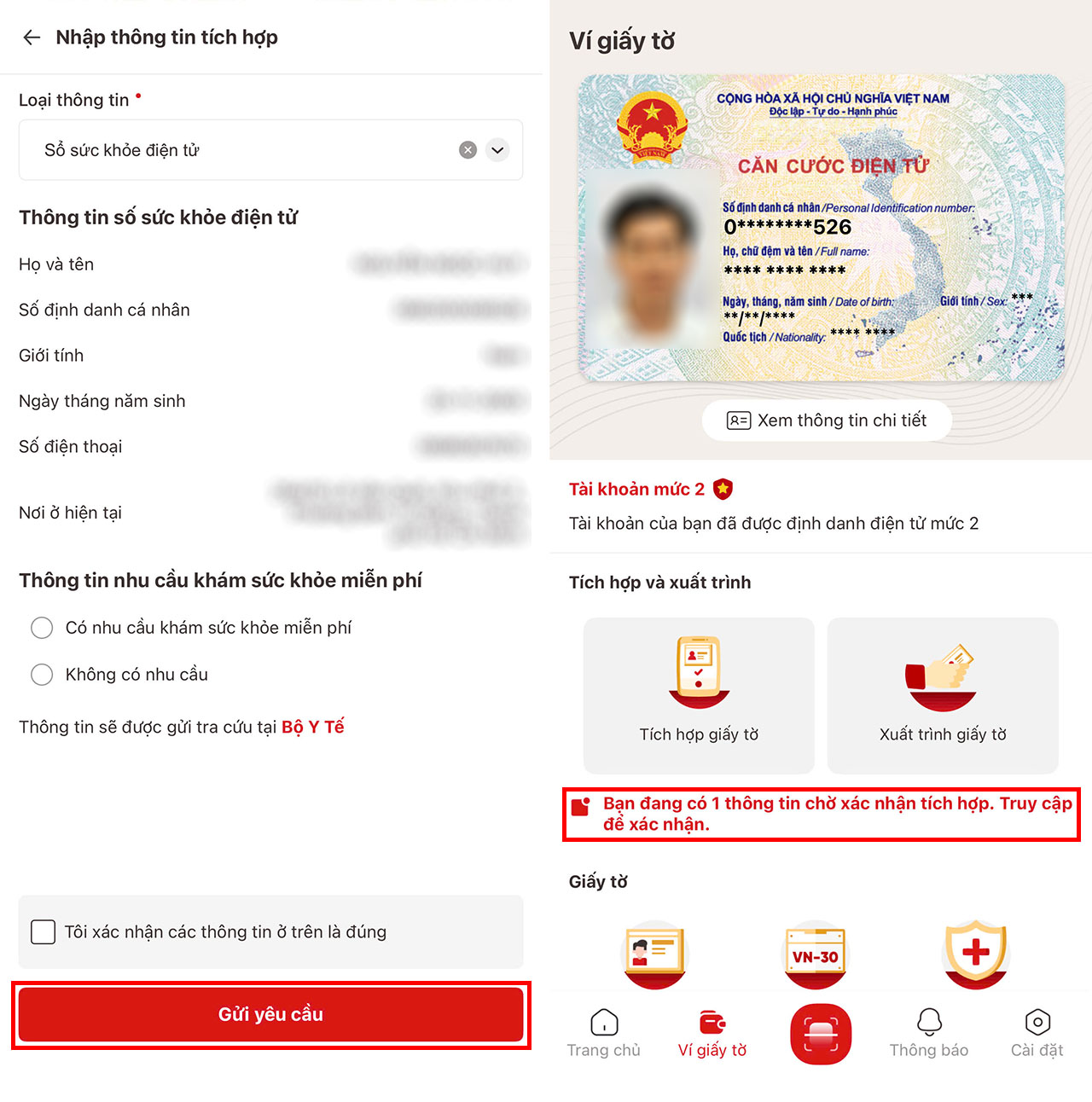 Cách Tích Hợp Sổ Sức Khỏe Điện Tử Trên Vneid