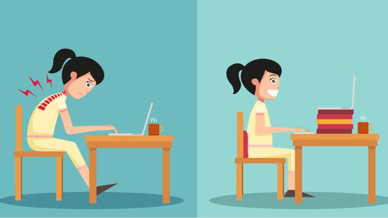 Ngồi đúng tư thế giúp giảm nguy cơ bị thoát vị đĩa đệm
