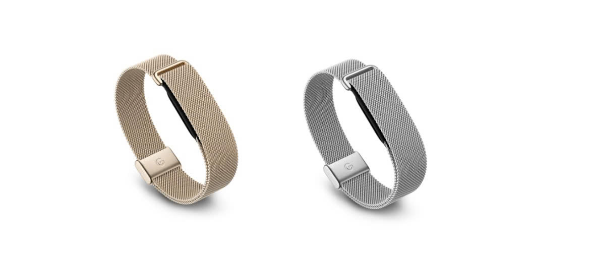 Google Fitbit Air Dây Kim Loại 2 Màu