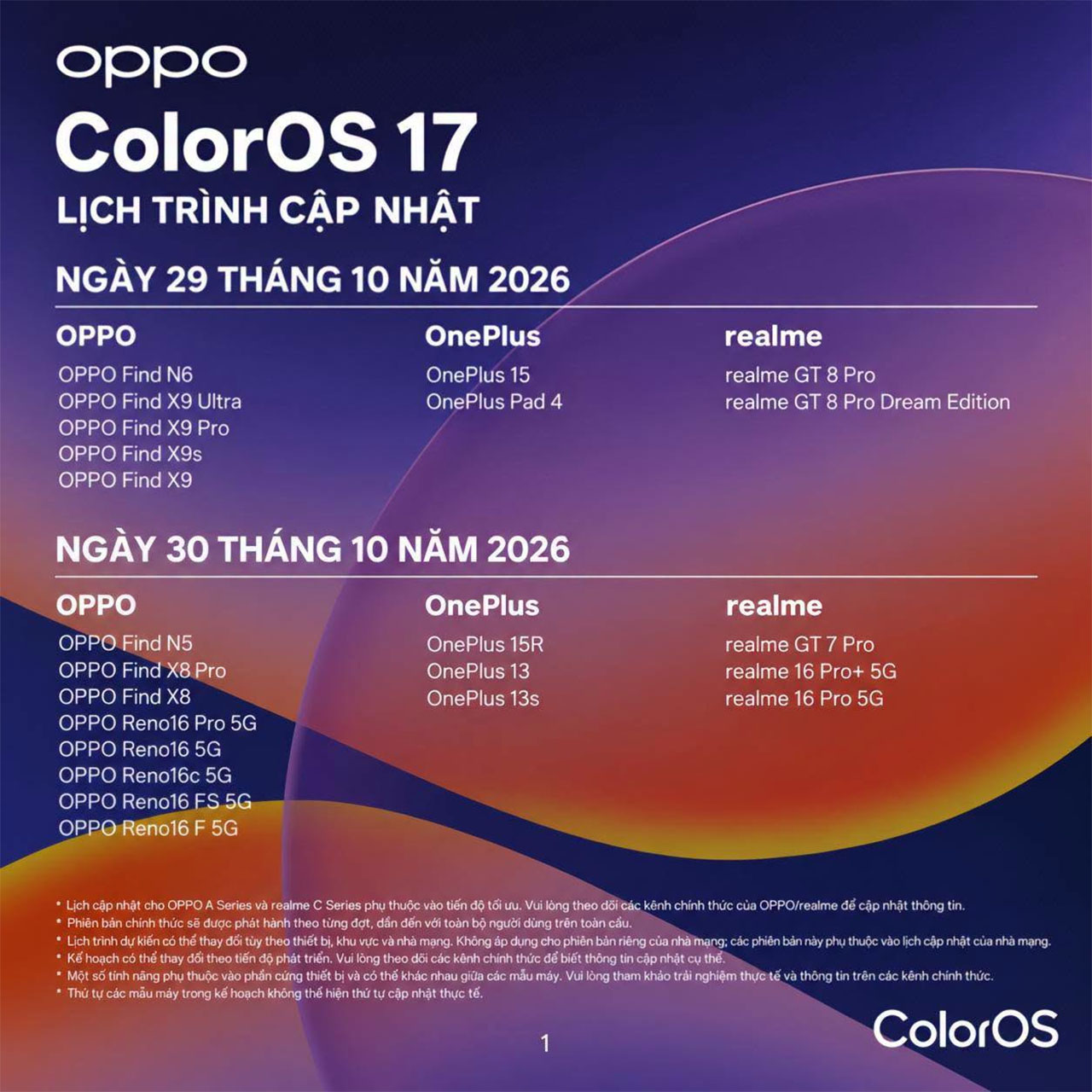 Coloros 17 Sẽ Được Phát Hành Toàn Cầu Vào Tuần Tới