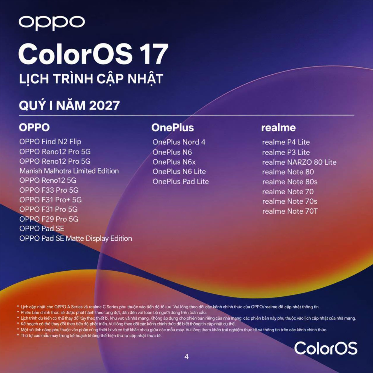 Coloros 17 Sẽ Được Phát Hành Toàn Cầu Vào Tuần Tới