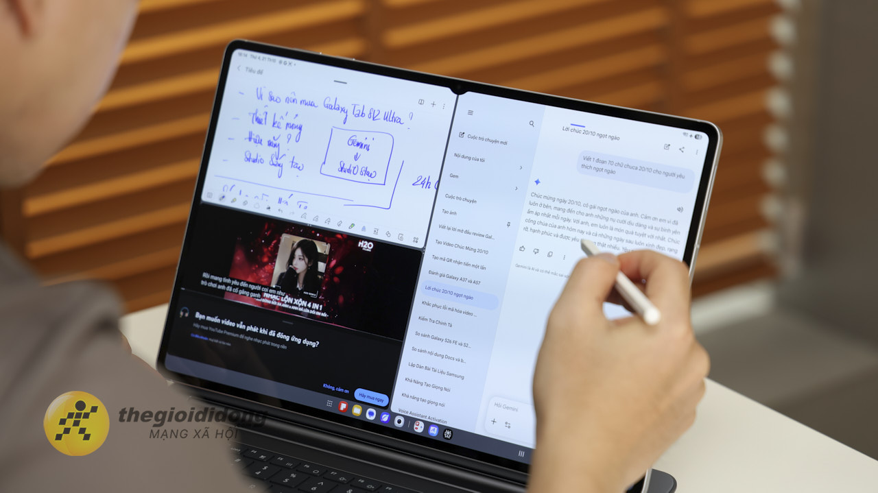 Samsung Dex + Đa Cửa Sổ + Bàn Phím: Một Màn Hình Cân Nhiều Việc