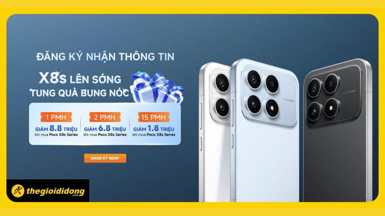 Minigame Chờ Đón Xiaomi Poco X8S: Nhận Phiếu Mua Hàng Giảm Sốc Đến 8.800.000Đ