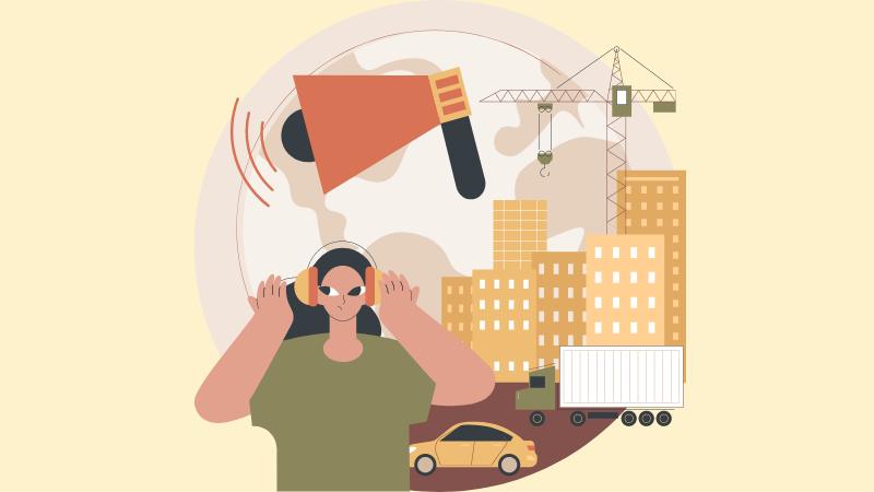 Khi tiếp xúc với tiếng ồn lớn, hãy sử dụng tai nghe chống ồn Khi tiếp xúc với tiếng ồn lớn, hãy sử dụng tai nghe chống ồn