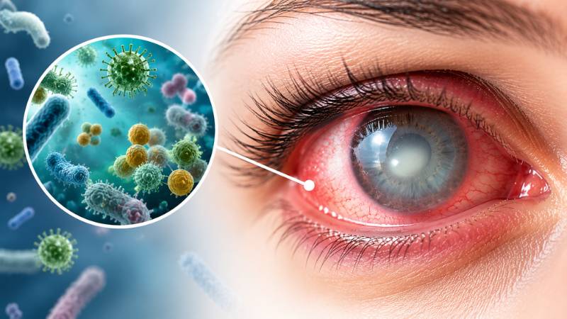 Các tác nhân vi khuẩn, virus có thể gây viêm giác mạc Các tác nhân vi khuẩn, virus có thể gây viêm giác mạc
