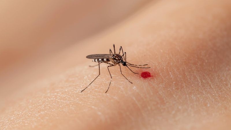 Muỗi Aedes hút máu chứa virus Dengue của người bệnh lây bệnh cho người lành qua vết muỗi cắn Muỗi Aedes hút máu chứa virus Dengue của người bệnh lây bệnh cho người lành qua vết muỗi cắn