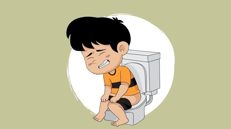 Người bị nhiễm giun tóc có thể bị đau bụng và mót rặn Người bị nhiễm giun tóc có thể bị đau bụng và mót rặn