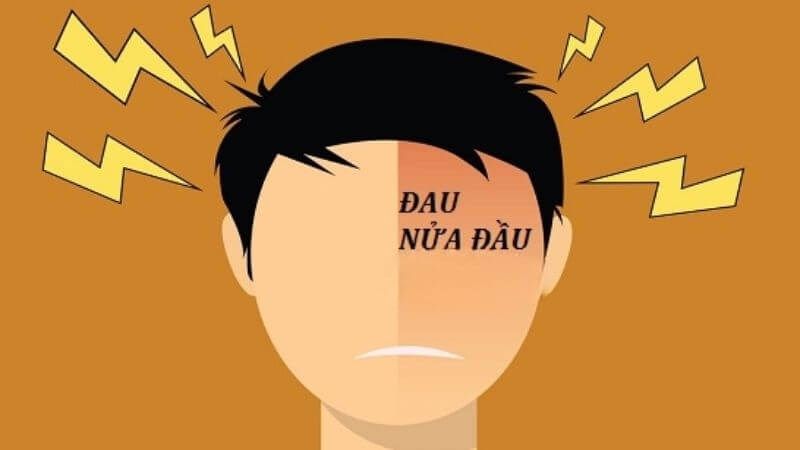 Đau nửa đầu thường diễn biến với các triệu chứng đột ngột