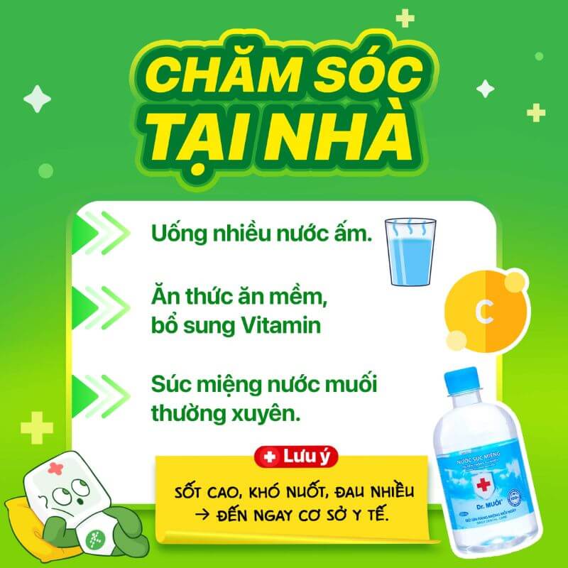 Các biện pháp hỗ trợ điều trị viêm họng cấp tại nhà