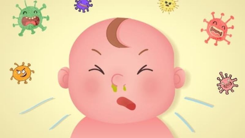 Cảm lạnh thường xảy ra ở trẻ sơ sinh do hệ miễn dịch chưa hoàn thiện