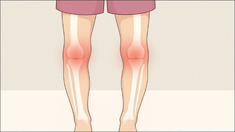 Nên cho trẻ đi khám nếu có dáng chân vòng kiềng và thường bị đau gối