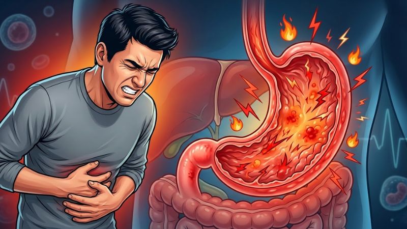 Viêm dạ dày cấp tính là tình trạng niêm mạc dạ dày bị viêm hoặc tổn thương trong thời gian ngắn