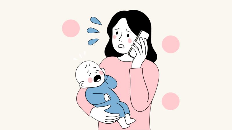 Tình trạng sốt cao khiến bé quấy khóc, bỏ ăn