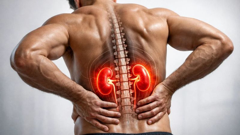 Đau thận có thể xuất hiện ở một bên hay cả hai bên quả thận Đau thận có thể xuất hiện ở một bên hay cả hai bên quả thận