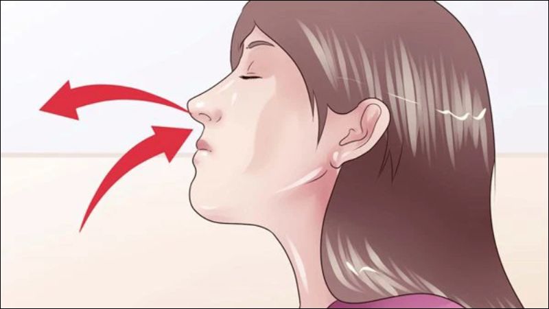 Hít thở bằng mũi giúp giảm sự thoát nước trong khoang miệng Hít thở bằng mũi giúp giảm sự thoát nước trong khoang miệng