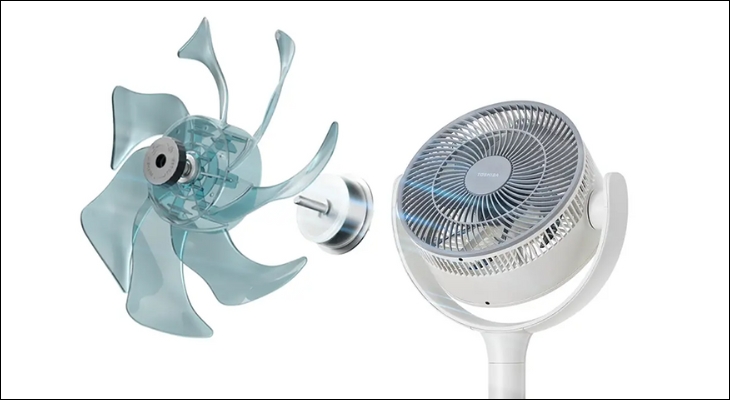 Phần ngoài của quạt đứng tuần hoàn TOSHIBA F-DSC70XVN(W) làm từ chất liệu chống bám bụi, dễ lau chùi và giữ được vẻ sáng đẹp lâu dài