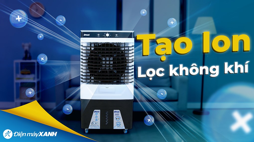Quạt điều hoà Dmax RPD-90 200W với độ ồn 73.8 dB, tương đương văn phòng, siêu thị nên không gây khó chịu khi dùng
