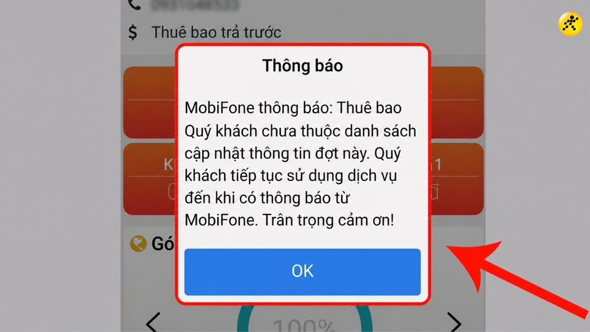 Nếu hiển thị thông báo không thuộc danh sách cập nhật thì không cần cập nhật Nếu hiển thị thông báo không thuộc danh sách cập nhật thì không cần cập nhật