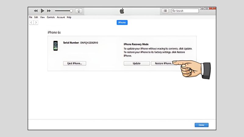 Shift + Restore iPhone