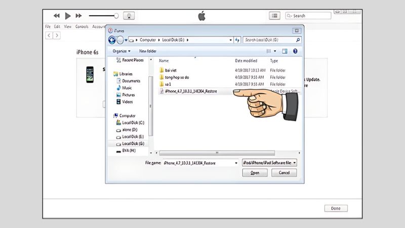 Tìm đến đường dẫn lưu firmware
